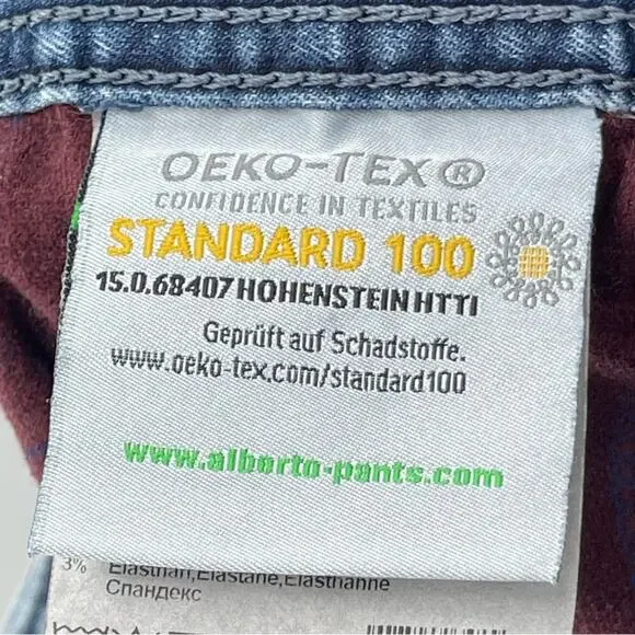 ALBERTO Luxury Pipe Regular Fit Coolmax Lightweight Jeans Size 32 Preppy Casual - Picture 11 of 15